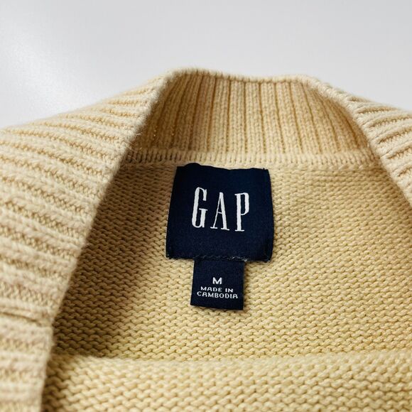 Creamy Gap Sweater 100% Cotton Knit Gap Sweater Medium Women's Gap Minimalist - Picture 7 of 13